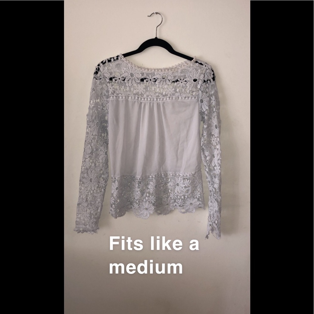 White lace top